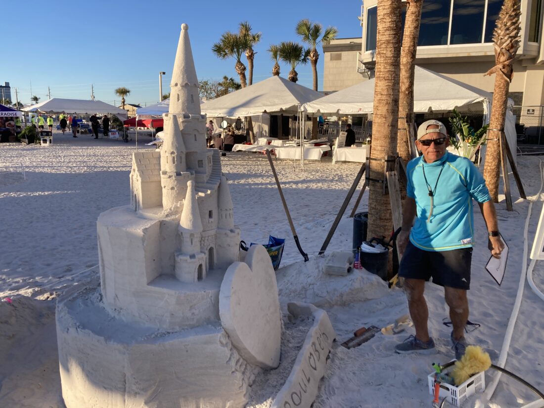 Photos from the first day of the American Sand Sculpture Championship ...